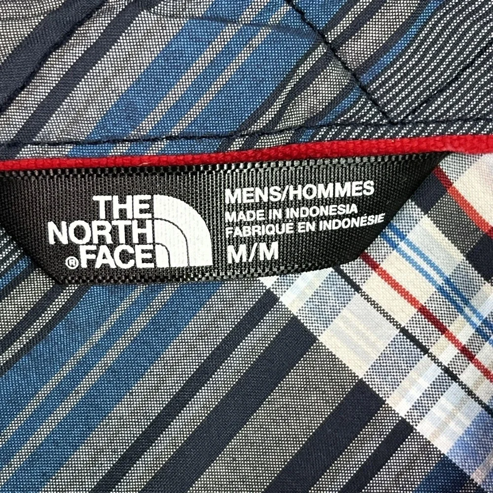 The North Face Mens Button-Up Shirt Multicolor Plaid Short‎ Sleeve Pocket M